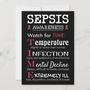 Convite Guia do Tempo do Sepsis Awarness Watch for TIME