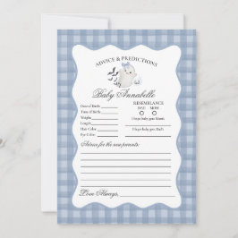 Convite Guia Fantasma do Pastel Azul Pequeno Boo para Cart