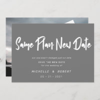 guião moderno minimalista duas fotos mudam a data