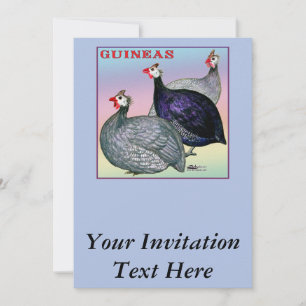 Convite Guineas Three Fowl