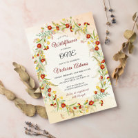 Guirlanda de Flores de Calendula Selvagem Foliagem