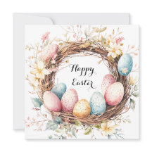 Guirlanda decorativa colorida de ovos de Páscoa co