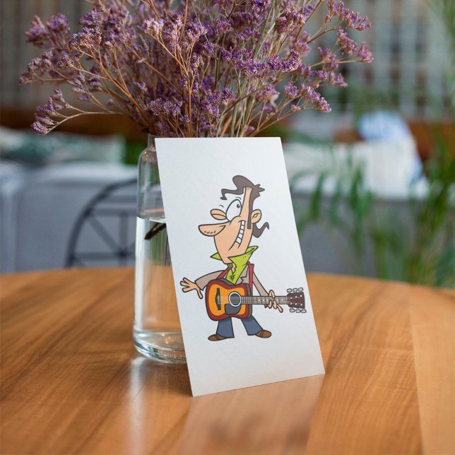 Convite Guitar Man Rockstar (Criador carregado)