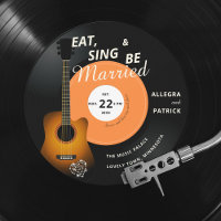 Guitar Vinyl Record Música Ameaçada Casamento Negr