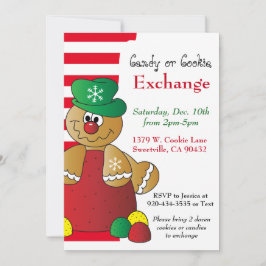 Convite Gumdrop Gingercake Cookie & Candy Exchange