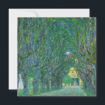 Convite Gustav Klimt - Avenida no Park Schloss Kammer<br><div class="desc">Avenida no Parque de Schloss Kammer - Gustav Klimt,  Oil on Canvas,  1912</div>