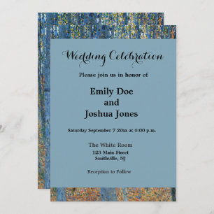 Convite Gustav Klimt Beech Tree Grove