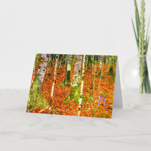 Convite Gustav Klimt Birch Trees