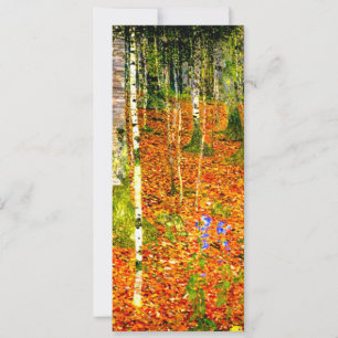 Convite Gustav Klimt Birch Trees