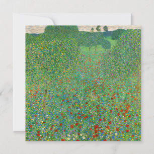 Convite Gustav Klimt - Campo de Papoulas
