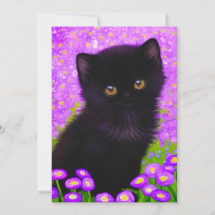 Convite Gustav Klimt Cat