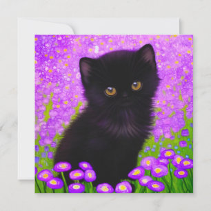 Convite Gustav Klimt Cat