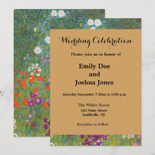 Convite Gustav Klimt Cottage Garden Bauergarten