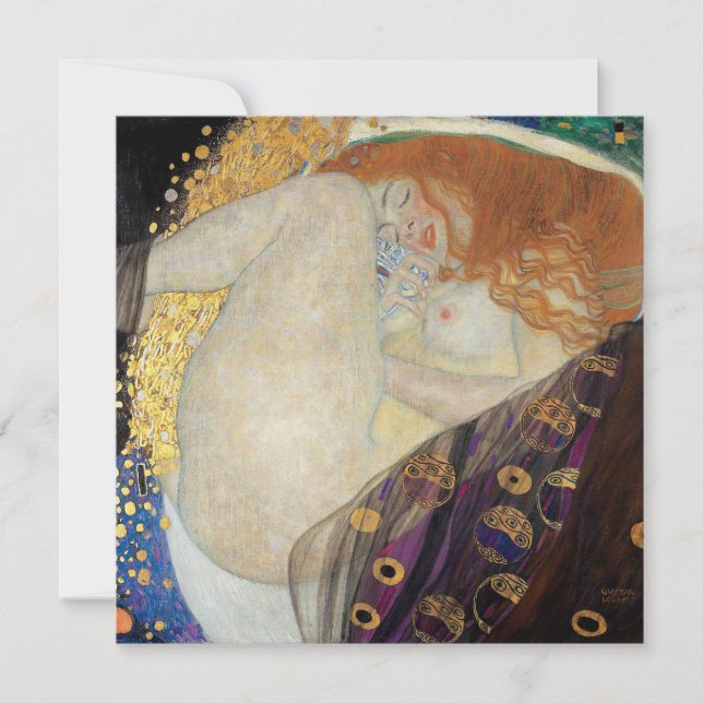 Convite Gustav Klimt - Danae (Frente)