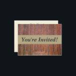 Convite Gustav Klimt Fir Forest Tannenwald árvores vermelh<br><div class="desc">Vintage Gustav Klimt Fir Forest - Art Nouveau Red Trees Esta bela pintura de safra de árvores é feita pelo mestre artista Gustav Klimt. A pintura, chamada Floresta Fir I, ou Tannenwald, nos mostra uma bela paisagem com Árvores Vermelhas, através de uma floresta densa. Gustav Klimt capturou o sentimento de...</div>