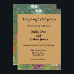 Convite Gustav Klimt Flower Garden Cottage Nature<br><div class="desc">Uma bela pintura de jardim - esta é uma pintura clássica de Gustav Klimt,  chamada Jardim de Algodão,  ou Jardim Bauergarten,  1907,  que é um close up de um jardim floral,  uma pintura floral colorida.</div>