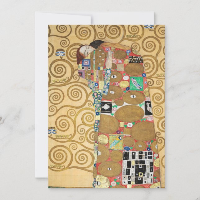 Convite Gustav Klimt - Fulfillment, Stoclet Frieze (Frente)