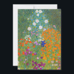 Convite Gustav Klimt - Jardim Flor<br><div class="desc">Jardim Flor - Gustav Klimt em 1905-1907</div>