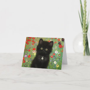Convite Gustav Klimt Kitten