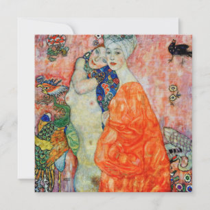 Convite Gustav Klimt - Mulheres Amigas