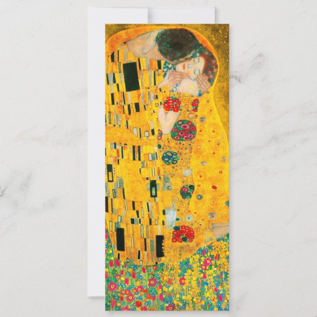 Convite Gustav Klimt O Beijo (Frente)