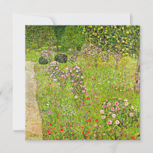 Convite Gustav Klimt Orchard com Rosas