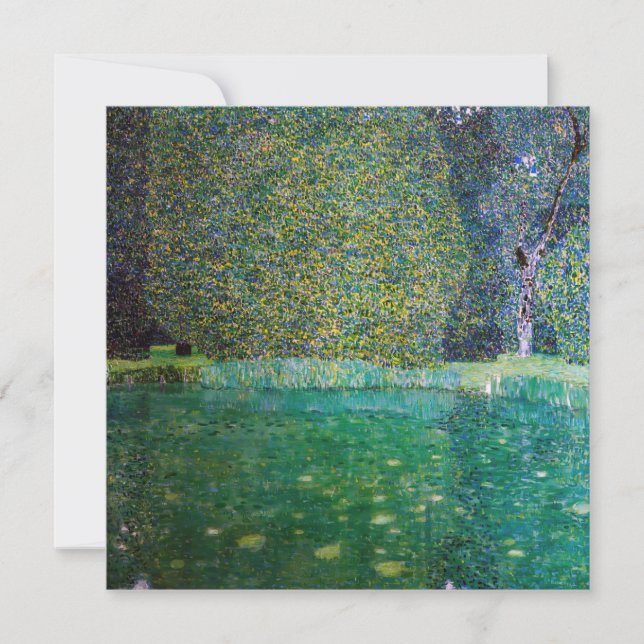 Convite Gustav Klimt - Parque Schloss Kammer am Attersee (Frente)
