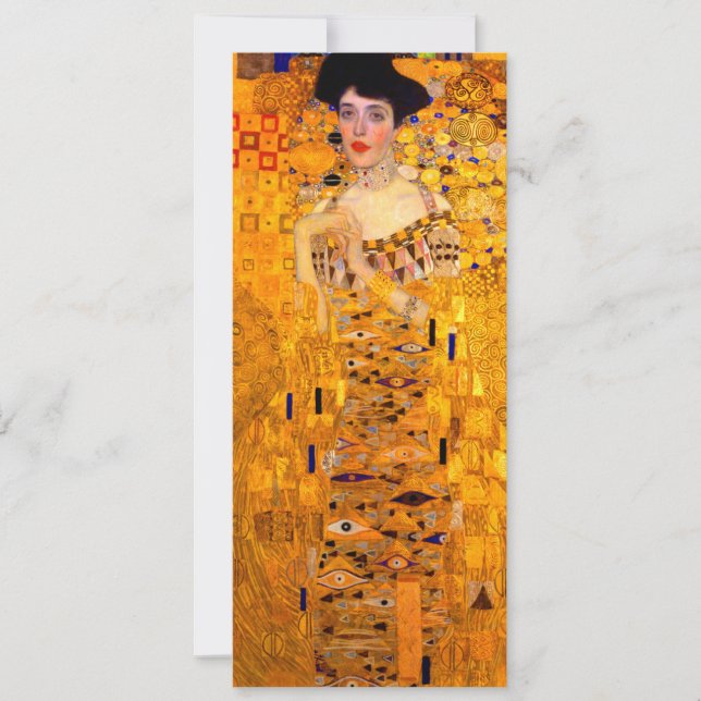 Convite Gustav Klimt Retrato de Adele Bloch Bauer (Frente)