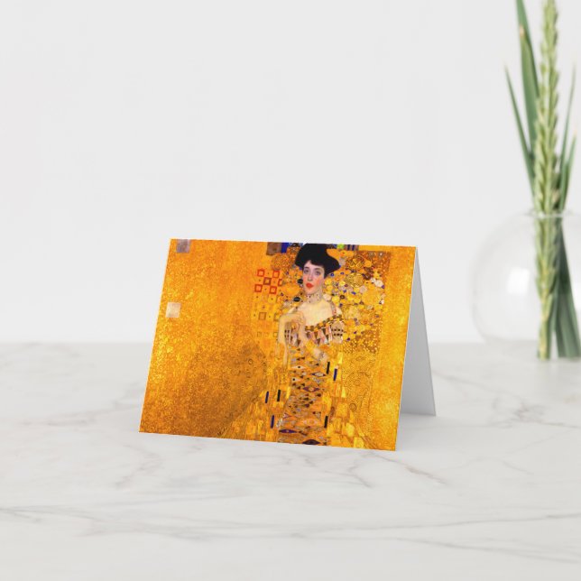 Convite Gustav Klimt Retrato de Adele Bloch Bauer (Frente)