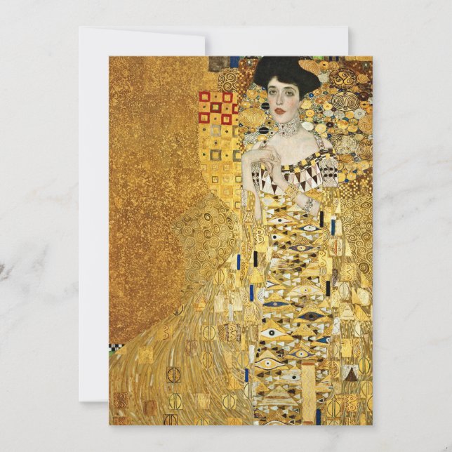 Convite Gustav Klimt - Retrato De Adele Bloch Bauer (Frente)