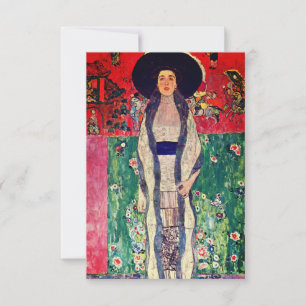Convite Gustav Klimt Retrato de Adele Bloch-Bauer II