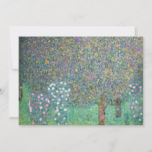 Convite Gustav Klimt - Roseiras sob as Árvores