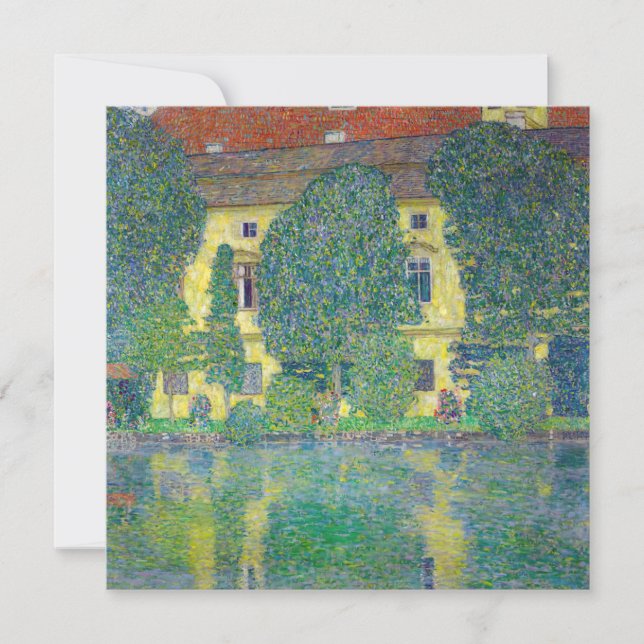 Convite Gustav Klimt - Schloss Kammer am Attersee III (Frente)