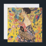 Convite Gustav Klimt - Senhora com ventilador<br><div class="desc">Lady with Fan - Gustav Klimt,  Oil on Canvas,  1917-1918</div>