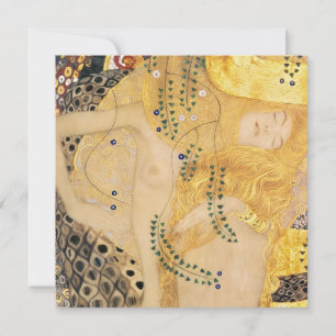 Convite Gustav Klimt - Serpentes Aquáticas I