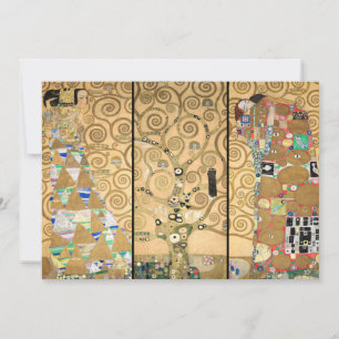 Convite Gustav Klimt - Stoclet Frieze Árvore da Vida