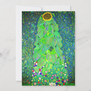 Convite Gustav Klimt Sunflower