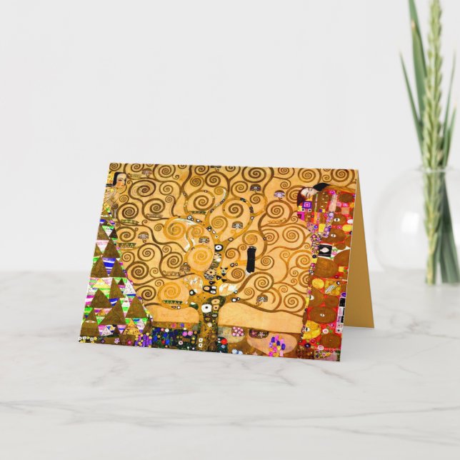 Convite Gustav Klimt Tree of Life (Frente)