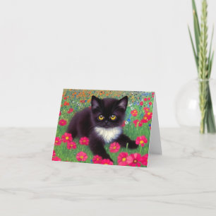 Convite Gustav Klimt Tuxedo Cat