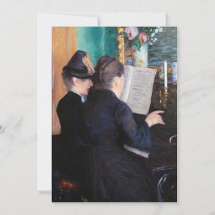 Convite Gustave Caillebotte - A Lição de Piano