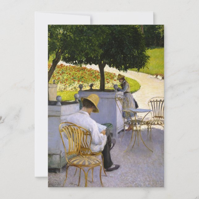 Convite Gustave Caillebotte - As Árvores Laranja (Frente)