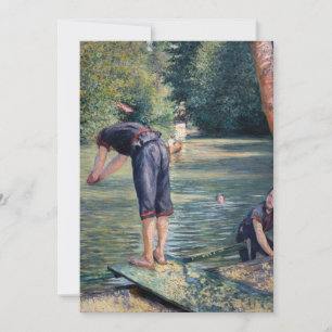 Convite Gustave Caillebotte - Banhistas, Margem do Yerres