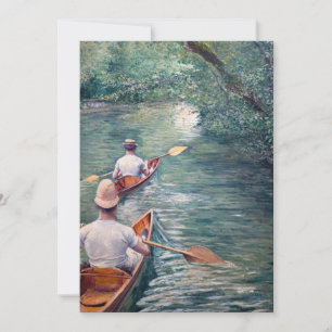 Convite Gustave Caillebotte - Canoas no Yerres