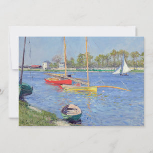Convite Gustave Caillebotte - O Sena em Argenteuil