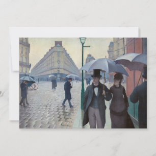 Convite Gustave Caillebotte - Rua de Paris; Dia Chuvoso