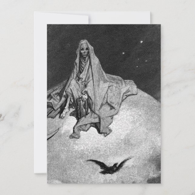 Convite Gustave Dore - O Raven (Frente)