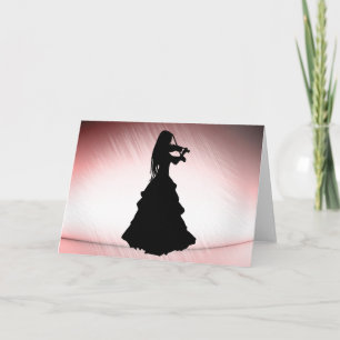 Convite Gypsy joga violino Vazio