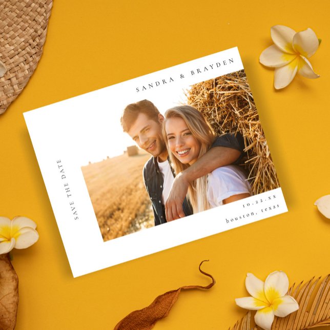 Convite H MOD 2 Foto simples Salvar a Data (Criador carregado)