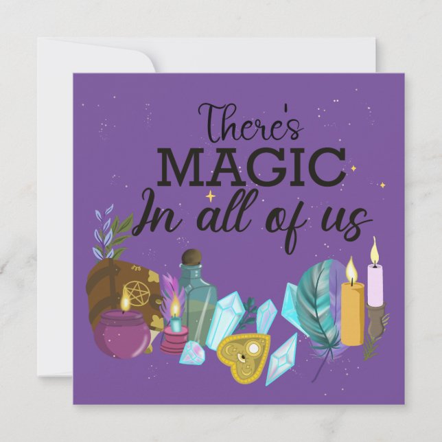 Convite Há magia em todos nós (Frente)