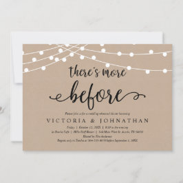 Convite Há mais antes, Janto de ensaio Rustic